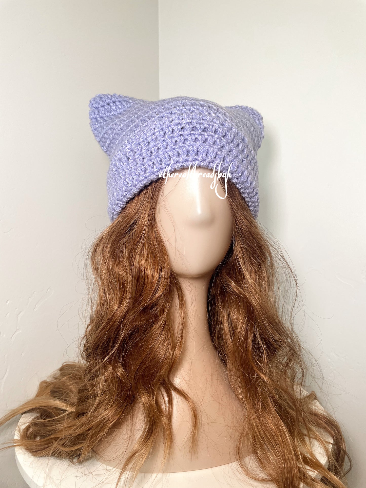Periwinkle Cat Ear Beanie