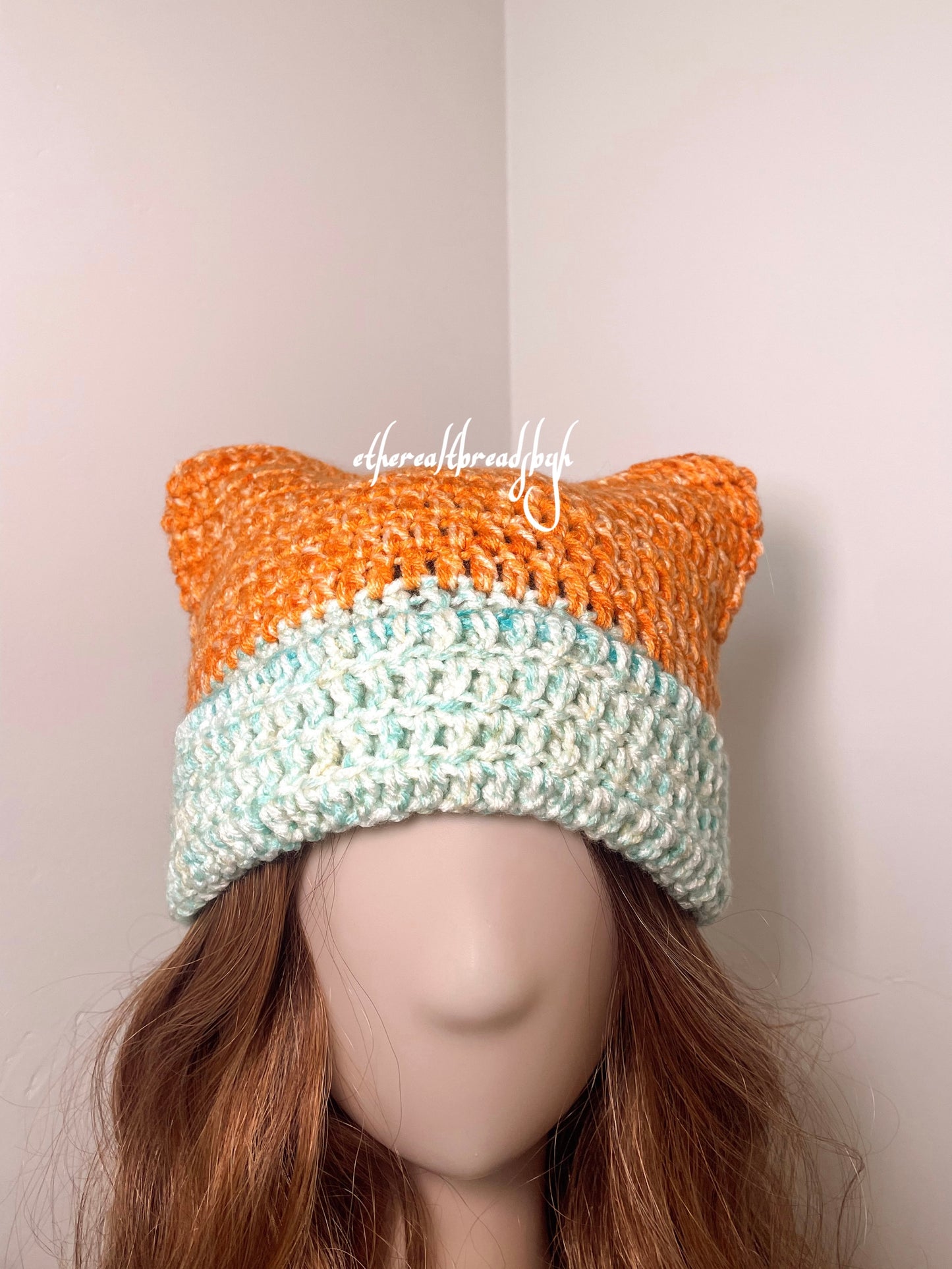 Coral Reef Cat Ear Beanie