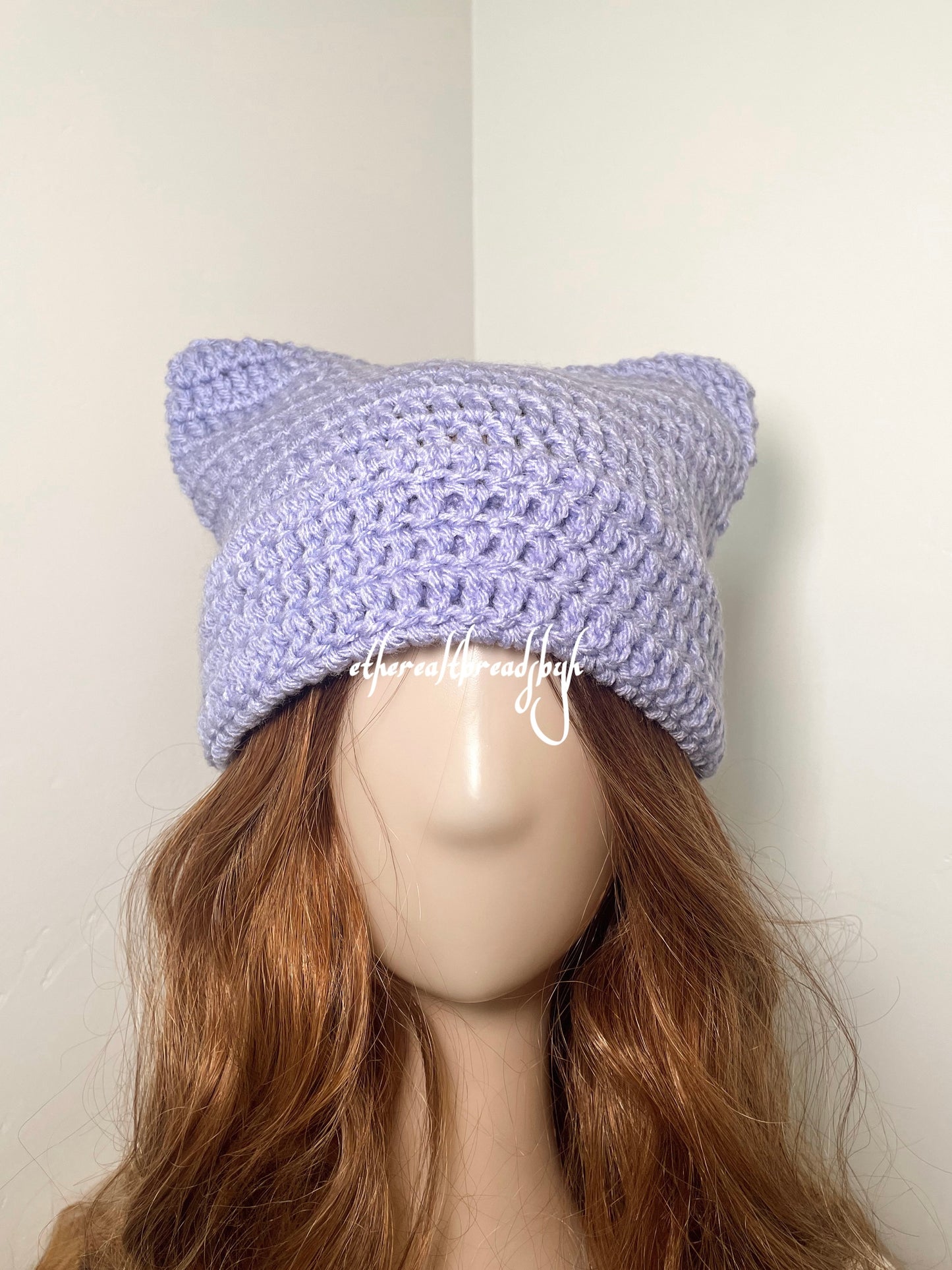 Periwinkle Cat Ear Beanie