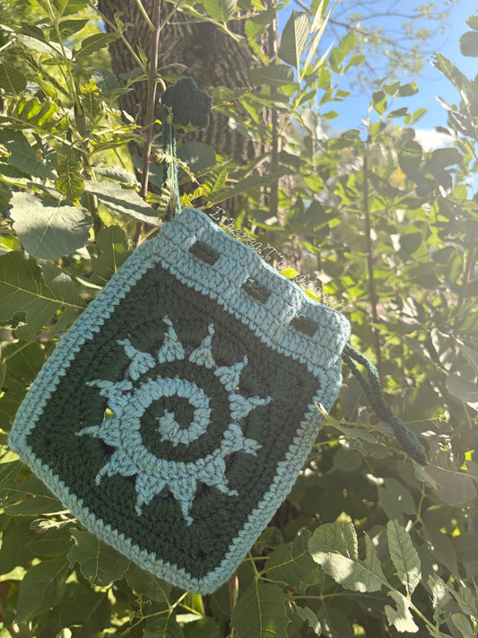 Sunshine Pouch (Blue & Green)