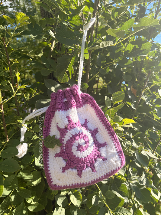 Sunshine Pouch (Purple & White)
