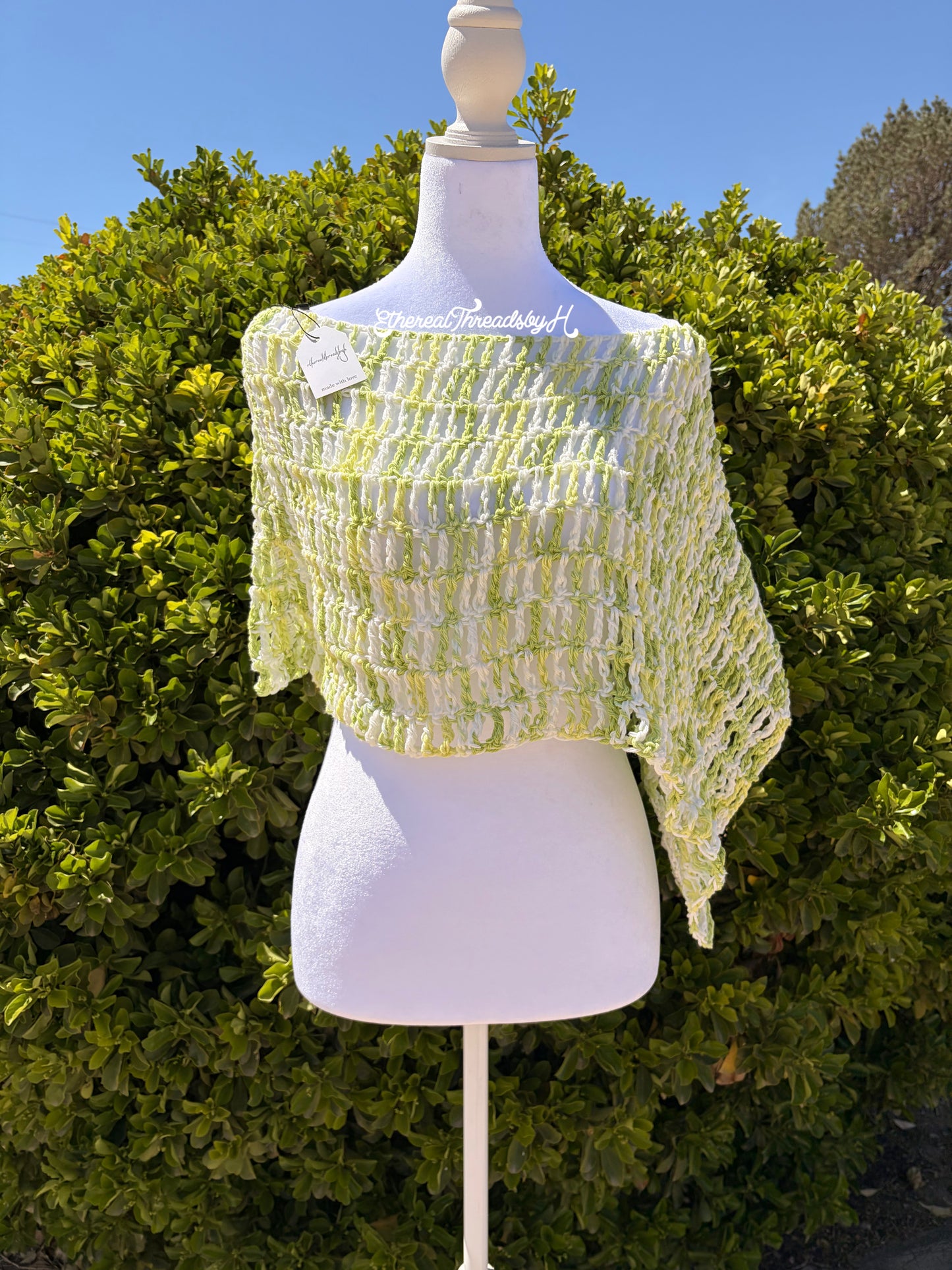 Spring Green Sienna Poncho Size S