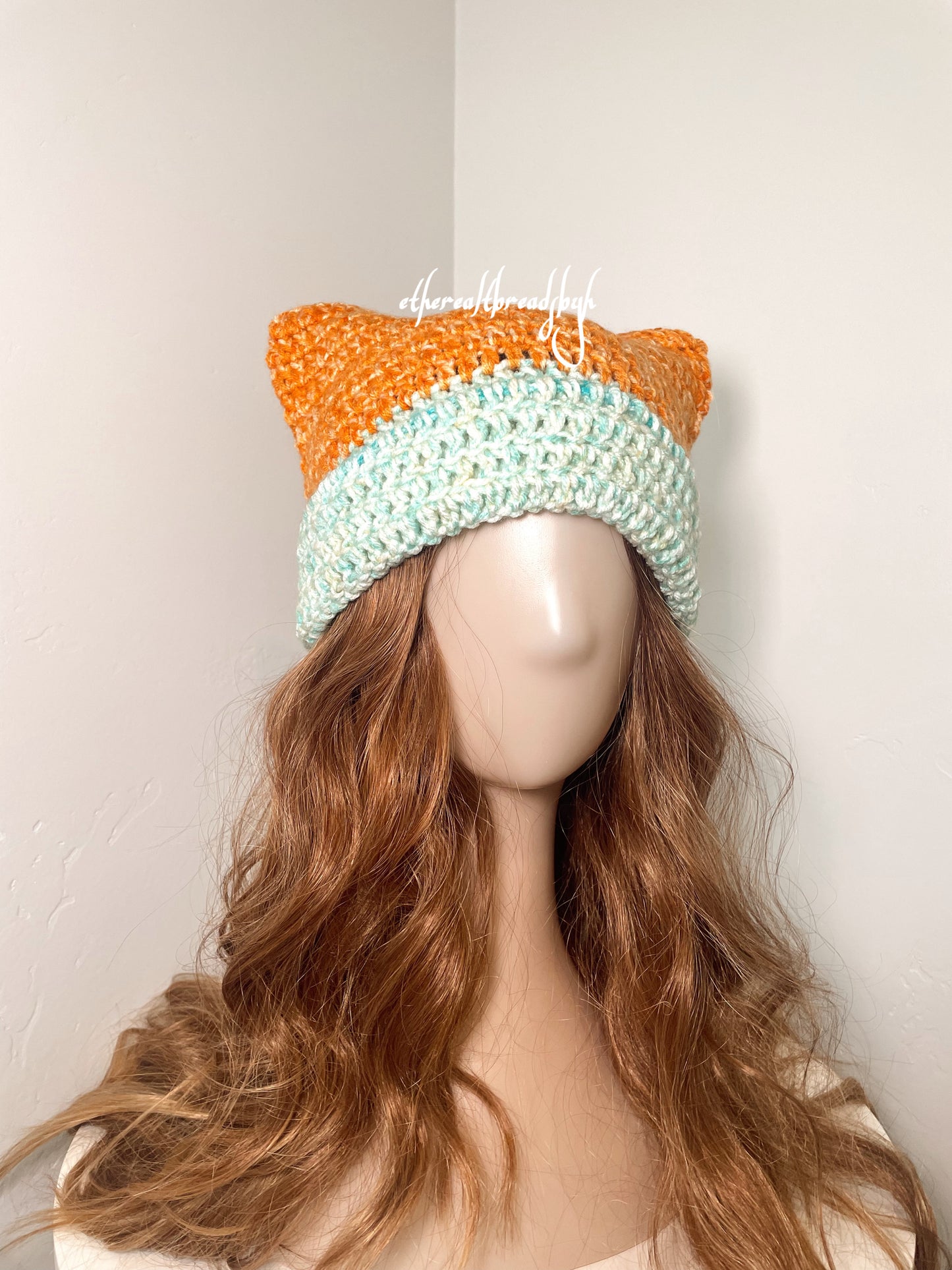 Coral Reef Cat Ear Beanie